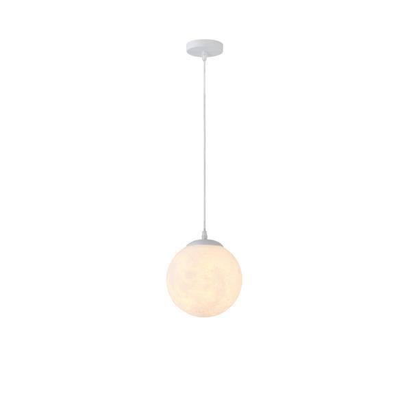 LÁMPARA DE TECHO COLGANTE DE METAL 1xE27 MAX 15W 200x1270mm BLANCO ARTE ILLUMINA SELINI