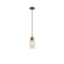 LÁMPARA DE TECHO COLGANTE CRISTAL 1xE27 100x1270mm NEGRO ARTE ILLUMINA AURELIA