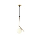 LÁMPARA DE TECHO COLGANTE CRISTAL 1xE27 MÁX 15W 220x150x1460mm BLANCO ARTE ILLUMINA ORBA