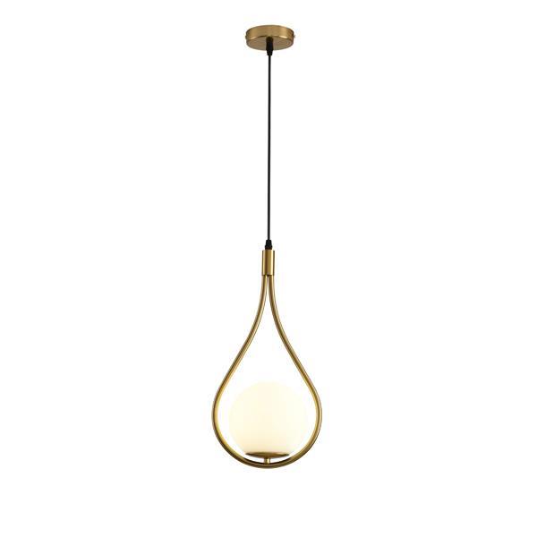 LÁMPARA COLGANTE CRISTAL 1xE27 MAX 15W 210x1490mm BLANCO ARTE ILLUMINA ORBA