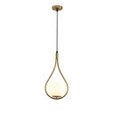 LÁMPARA COLGANTE CRISTAL 1xE27 MAX 15W 210x1490mm BLANCO ARTE ILLUMINA ORBA