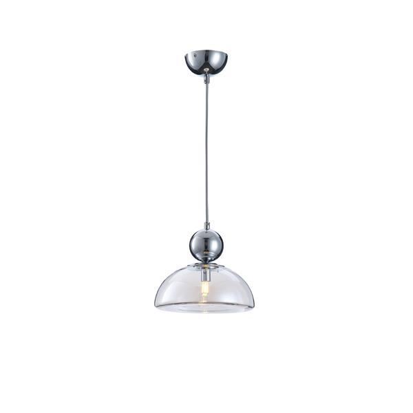 LÁMPARA COLGANTE CRISTAL PERLADO  G9 MAX 7W 230x1260mm CROMO ARTE ILLUMINA CLEAR