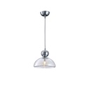 LÁMPARA COLGANTE CRISTAL PERLADO  G9 MAX 7W 230x1260mm CROMO ARTE ILLUMINA CLEAR
