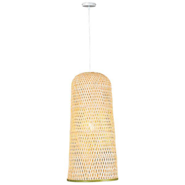 LÁMPARA COLGANTE S E27 MAX 60W D300x600H BAMBÚ ARTE ILLUMINA CROSSLINE