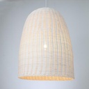 LÁMPARA COLGANTE  E27 MAX 60W D650xH850 RATÁN BLANCO ARTE ILLUMINA KAI