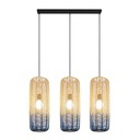 LÁMPARA COLGANTE 3xE27 1000x1200mm RATÁN BLANCO AZUL ARTE ILLUMINA KAI