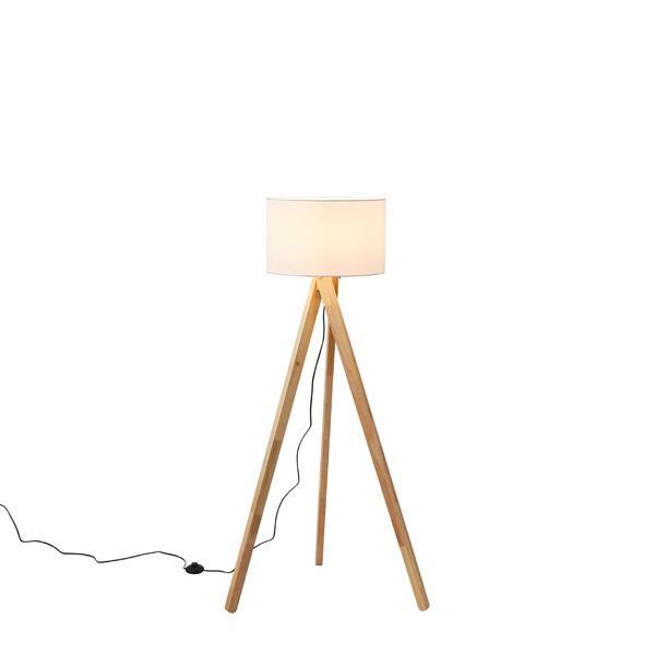 LÁMPARA DE PIE MADERA CLARA 1xE27 MÁX. 15W 450x1450mm ARTE ILLUMINA MADERA