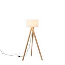 LÁMPARA DE PIE MADERA CLARA 1xE27 MÁX. 15W 450x1450mm ARTE ILLUMINA MADERA