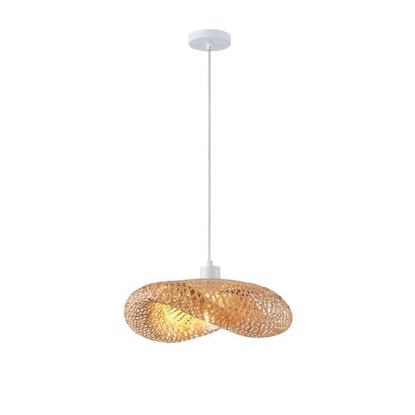 LÁMPARA COLGANTE BAMBÚ 1xE27 420x300x130mm ARTE ILLUMINA LAGOON