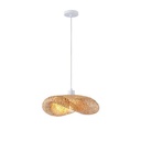LÁMPARA COLGANTE BAMBÚ 1xE27 420x300x130mm ARTE ILLUMINA LAGOON