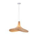 LÁMPARA DE TECHO  COLGANTE BAMBÚ 1xE27 MAX 40W 520x435x270mm ARTE ILLUMINA VISOR