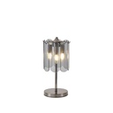 LÁMPARA DE MESA METAL-VIDRIO 3xE14 MAX 8W Ø200x430mm NEGRO ARTE ILLUMINA MIRA