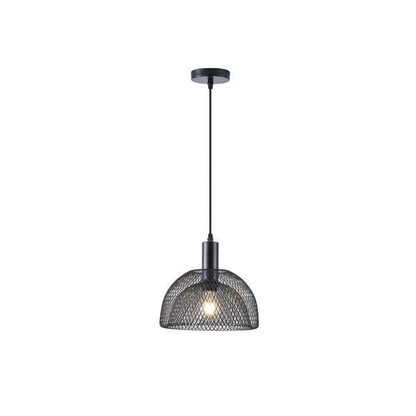 LÁMPARA DE TECHO COLGANTE 1xE27 MÁX. 15W 255x1280mm CAMPANA ARTE ILLUMINA NEGRA HOOD