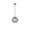 LÁMPARA DE TECHO COLGANTE DE METAL 1xE27 MÁX. 15W 350x350Χ1360mm NEGRO ARTE ILLUMINA MESH