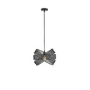 LÁMPARA DE TECHO COLGANTE DE METAL  1xΕ27 MAX15W 350x350x1270mm NEGRO ARTE ILLUMINA OGGI