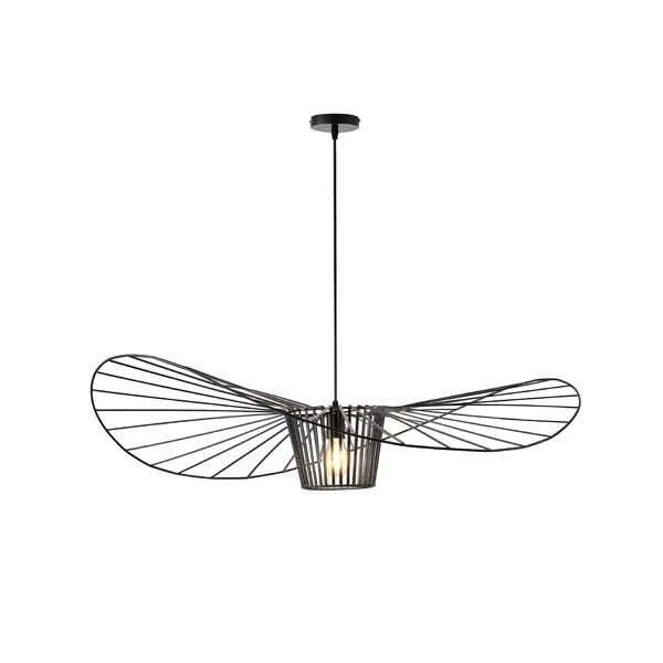 LÁMPARA DE TECHO COLGANTE METAL 1xE27 MAX 15W Ø1000x1270mm NEGRO ARTE ILLUMINA CAP