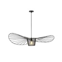 LÁMPARA DE TECHO COLGANTE METAL 1xE27 MAX 15W Ø1000x1270mm NEGRO ARTE ILLUMINA CAP