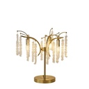 LÁMPARA DE MESA APARATOS DE ILUMINACIÓN METAL CRISTAL TRANSPARENTE 3xE27 MAZ 15W 500x500mm ARTE ILLUMINA DYNASTY
