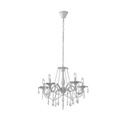 LÁMPARA DE TECHO COLGANTE ALUMINIO 5xE14 MAX 8W 1060x640mm CRISTAL TRANSPARENTE ARTE ILLUMINA JEWEL