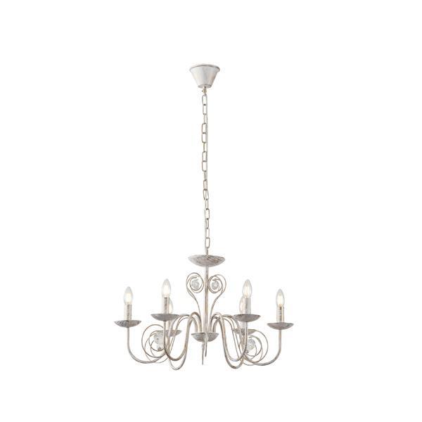 LÁMPARA DE TECHO  COLGANTE METAL-VIDRIO TRANSPARENTE 6xE27 MÁX. 15W 340x640mm ARTE ILLUMINA DUKE