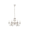 LÁMPARA DE TECHO  COLGANTE METAL-VIDRIO TRANSPARENTE 6xE27 MÁX. 15W 340x640mm ARTE ILLUMINA DUKE
