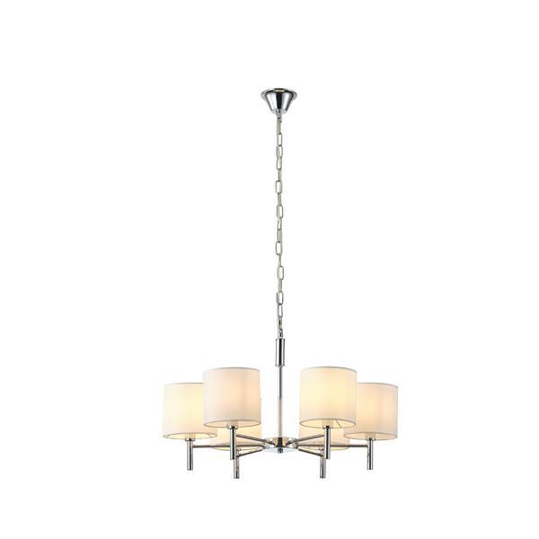 LÁMPARA DE TECHO COLGANTE METAL-TEJIDO 6xE27 MÁX 15W 400x690mm ARTE ILLUMINA COURT