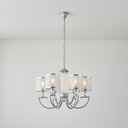 LÁMPARA DE TECHO COLGANTE METAL-TEJIDO 6xE27 MÁX. 15W 450x630mm ARTE ILLUMINA NOBLE