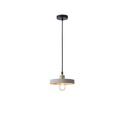 LÁMPARA DE TECHO COLGANTE DE HORMIGÓN Y HIERRO 1xΕ27 Ø210X1575mm GRIS ARTE ILLUMINA YESO