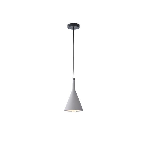 LÁMPARA DE TECHO COLGANTES HORMIGÓN 1xE27 Ø150X1750mm GRIS ARTE ILLUMINA YESO