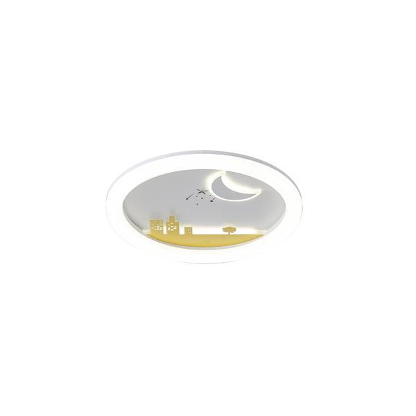 PLAFÓN DE TECHO PLÁSTICO LED 60W 5940lm 3CCT(3000-4000-6000K) Ø480mm BLANCO-AMARILLO ARTE ILLUMINA ALEGRE