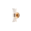 APLIQUE DE PARED ACRÍLICO PATRÓN DE PUNTOS 8W 3000K 720lm 520x360mm ORO FRANCÉS ARTE ILLUMINA TELA