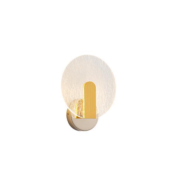 APLIQUE DE PARED ACRÍLICO 8W 3000K 720lm 520x440mm ORO ARTE ILLUMINA VOLET