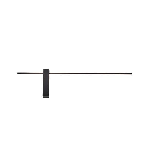 APLIQUE DE PARED METAL LED 10W 1000lm 3000K 800x200x40mm NEGRO ARTE ILLUMINA CLIO
