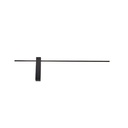 APLIQUE DE PARED METAL LED 10W 1000lm 3000K 800x200x40mm NEGRO ARTE ILLUMINA CLIO