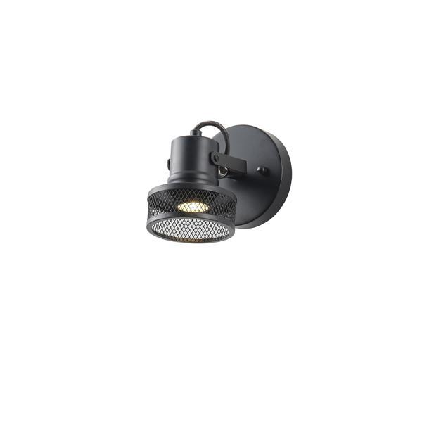 FOCO DE TECHO CON MALLA 1xGU10 MAX8W 165x100x152mm NEGRO ARTE ILLUMINA