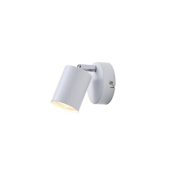 FOCO INDIVIDUAL METÁLICO 1xGU10 MAX 7W 135x80x95mm BLANCO ARTE ILLUMINA OLYMP