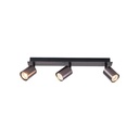 FOCO ALUMINIO GRIS 3 LUCES 3XGU10 MÁX. 7W 450x80x120mm ARTE ILLUMINA LUXY