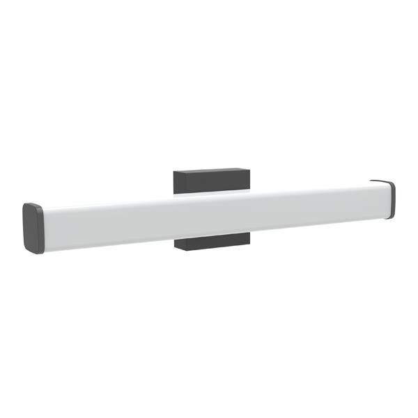 APLIQUE DE PARED CUADRADO "PALM" PARA ASEO, 15W 15OOlm 3CCT (3000-4000-6000K) L=600mm IP44 ARTE ILLUMINA
