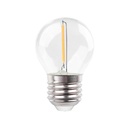 BOMBILLA G45 E27 ESFERICA FILAMENTO 1W 220-240V