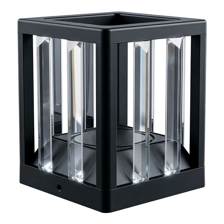 LUMINARIA SUELO DE ALUMINIO 16W 230Lm 3000K 150x150x190mm IP54 NEGRO ARTE ILLUMINA
