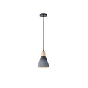 LÁMPARA DE TECHO COLGANTE CAUCHO MADERA Y HORMIGÓN 1xΕ27 Ø160X1720mm ARTE ILLUMINA GESSO
