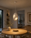 LÁMPARA DE TECHO COLGANTE DE POLIESTERINO E27 290x290x410mm ARTE ILLUMINA ALBA