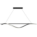 LÁMPARA DE TECHO COLGANTE ALUMINIO / SILICONE LED 12W 780Lm 3000K 1200x1400mm NEGRO ARTE ILLUMINA WAVES