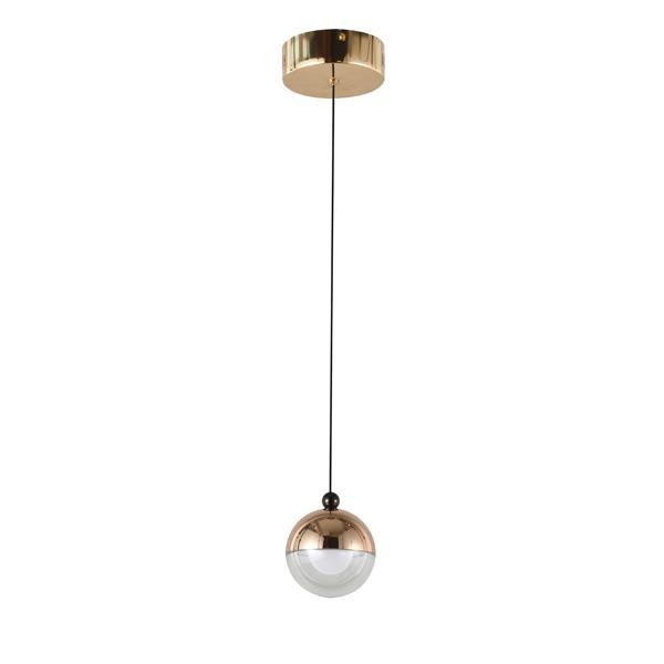LÁMPARA DE TECHO COLGANTE ALUMINIO REDONDO LED 6W 500Lm 3000K Ø100x1200mm ARTE ILLUMINA MELANIE