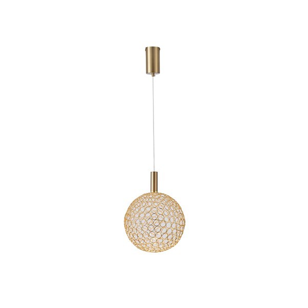 LÁMPARA DE TECHO COLGANTE BOLA LED 6.3W 648lm 3000K Ø250x1388mm ARTE ILLUMINA PERFORATO