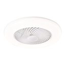 PLAFÓN DECORATIVO CON VENTILADOR MOTOR DC 15W BLANCO Ø550mm, CON LED 3CCT 50W EUROLAMP