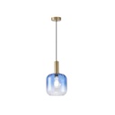 LÁMPARA DE TECHO COLGANTE CRISTAL GOFRADO 1xE27 MAX 15W 200x210x160mm ARTE ILLUMINA TOPACIO