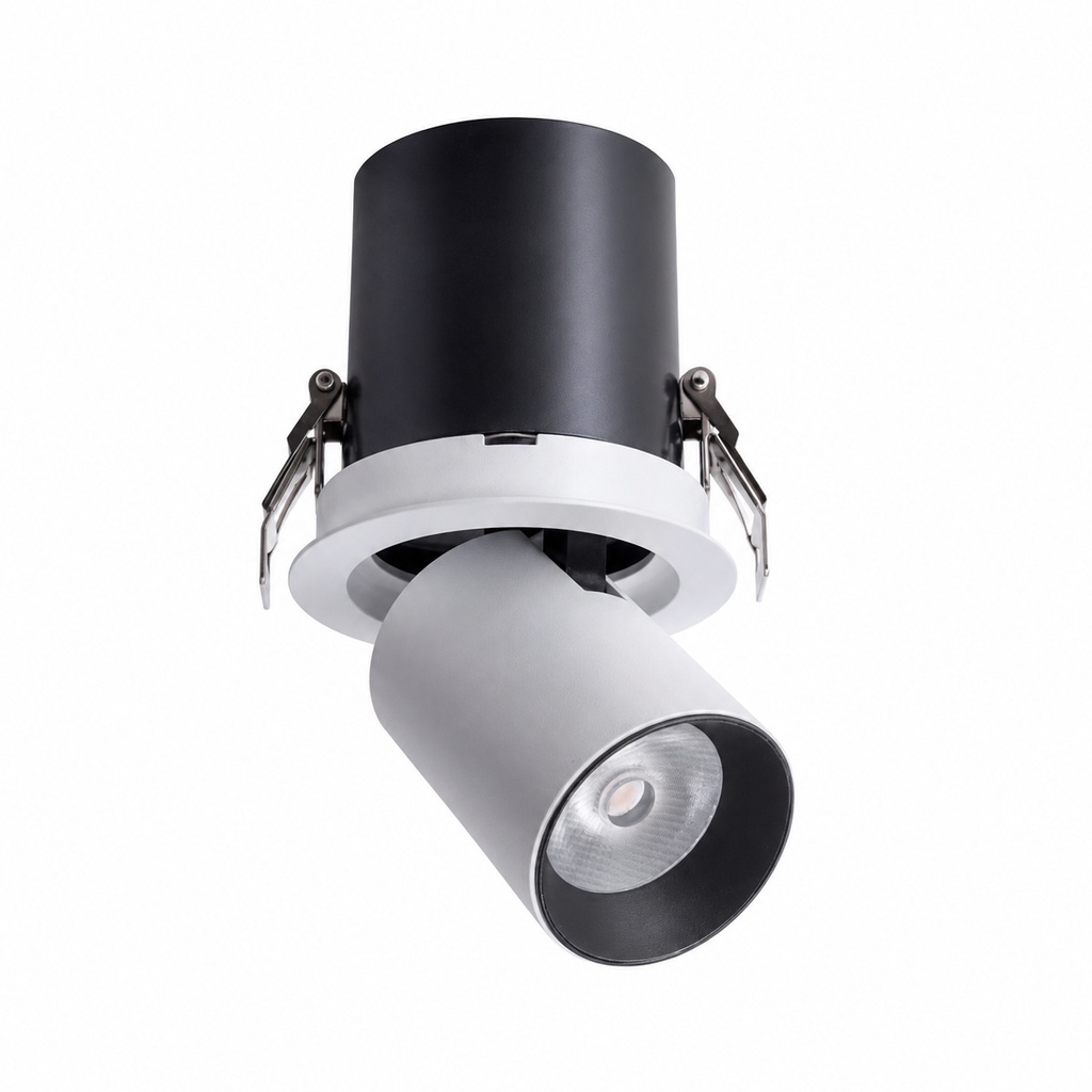 EMPOTRABLE CON FOCO MÓVIL 12W Ø110 BLANCO PRO EUROLAMP