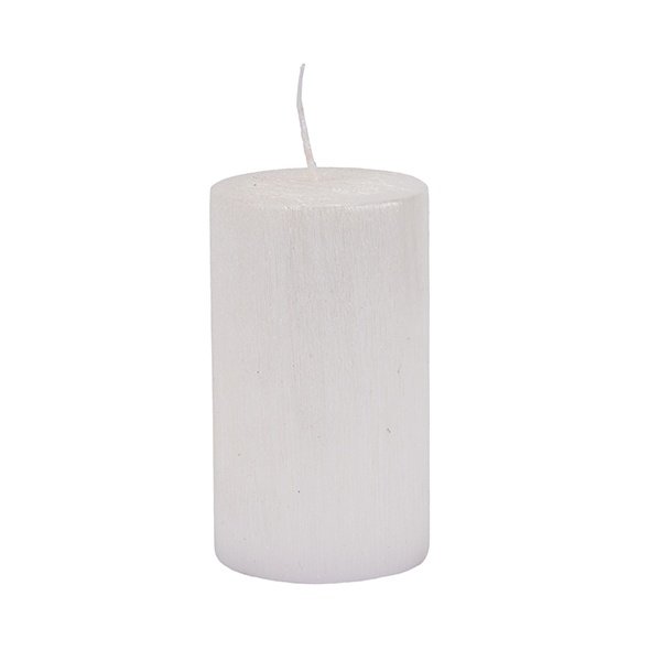 VELA CILÍNDRICA BLANCO PERLA 7X12CM