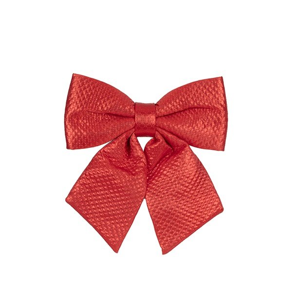 LAZO ROJO, CON TEXTURA EN RELIEVE, 28CM